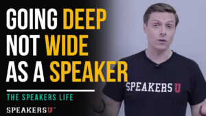 Going Deep Not Wide As A Speaker
