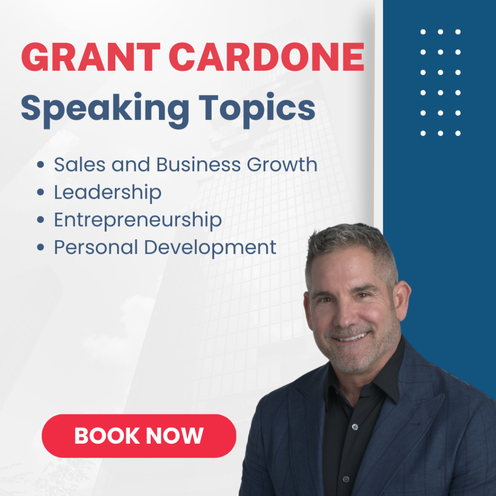 Grant Cardone speaking topics