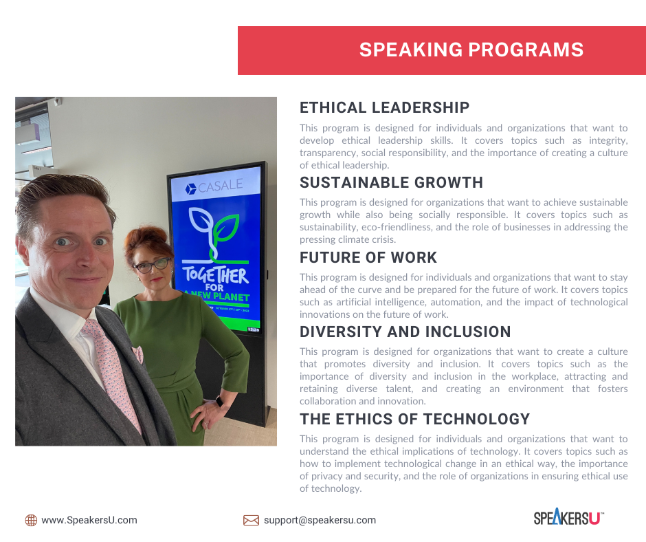 The Ethical Futurist Speaking Program