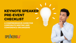 Keynote Speaker Pre-Event Checklist