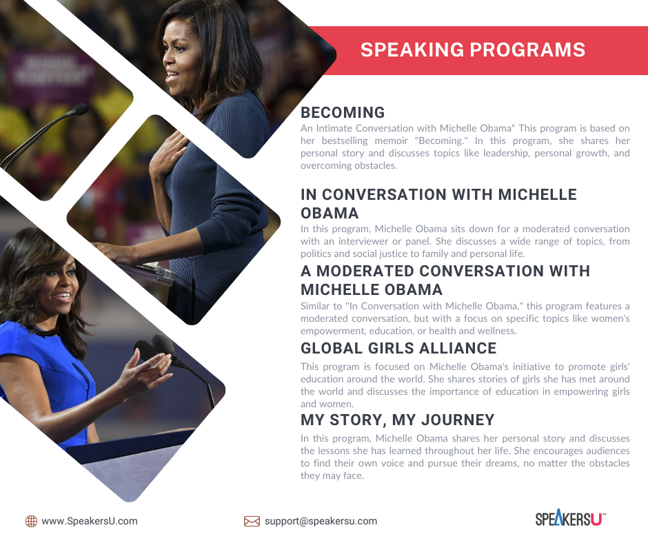 Michelle Obama Speaking programs
